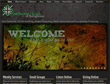 Tablet Screenshot of firstbaptistbolingbrook.com